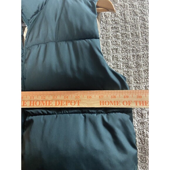 Old Navy Boys Puffer Vest Size XL 14-16 Green Tan Sleeveless Warm Full Zip - Picture 4 of 9
